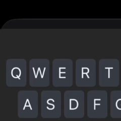 Start typing in the keyboard animation
