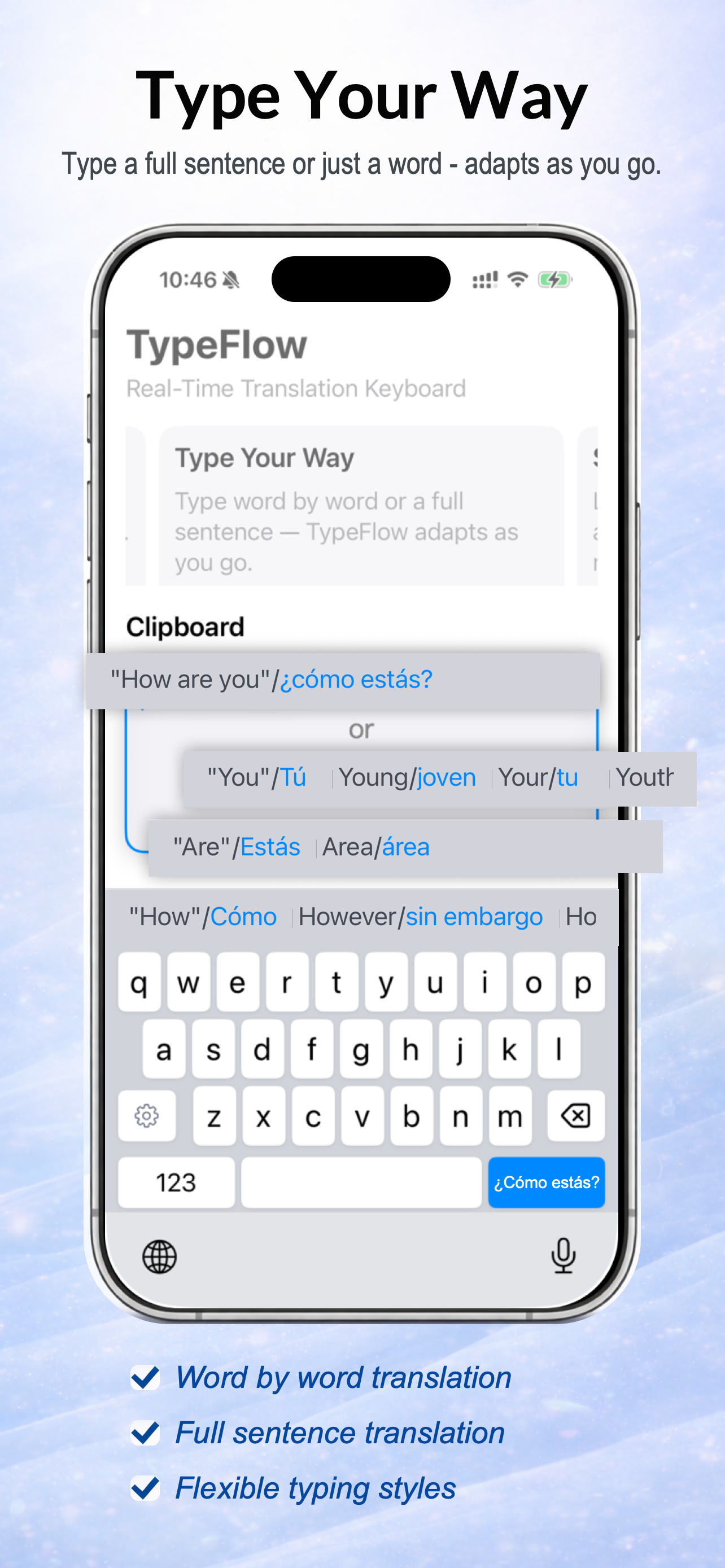 Type your way screenshot